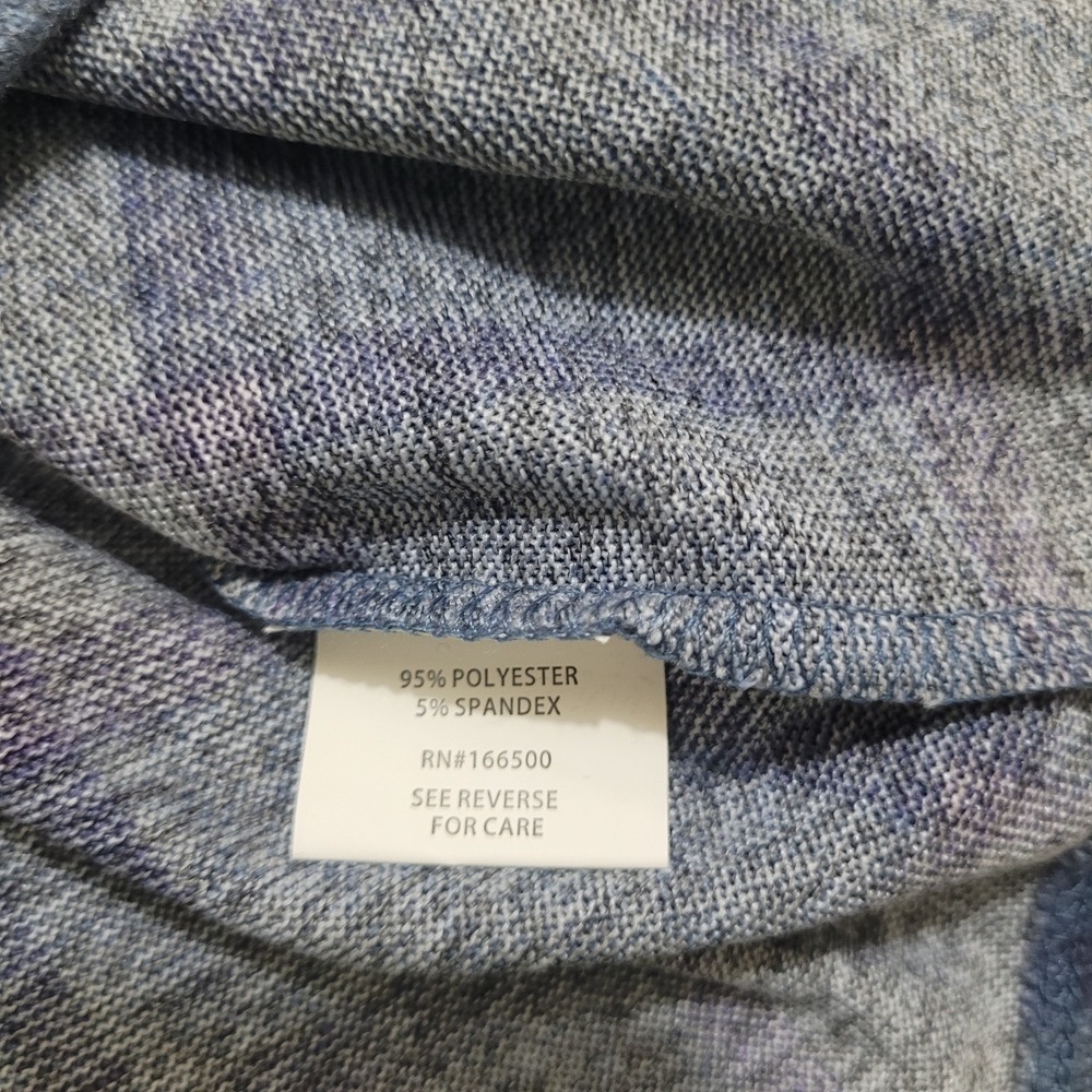 Ladies Cozy Knit Button Up Long‎ Sleeves Shirt SMALL Blue Purple - Picture 5 of 7
